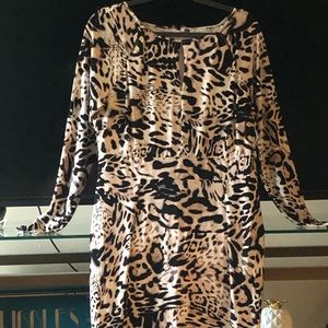 Beautiful EUC Jennifer Lopez animal print dress